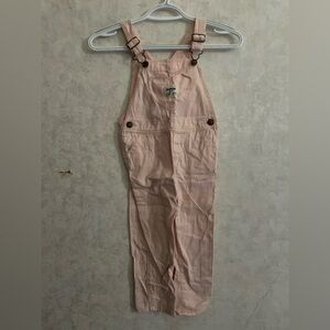 Osh Kosh girls 4T pink bibs overalls